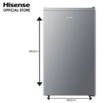 Hisense 90 Litres Single Door Refrigerator (REF 093 DR) - Silver With One Year Warranty